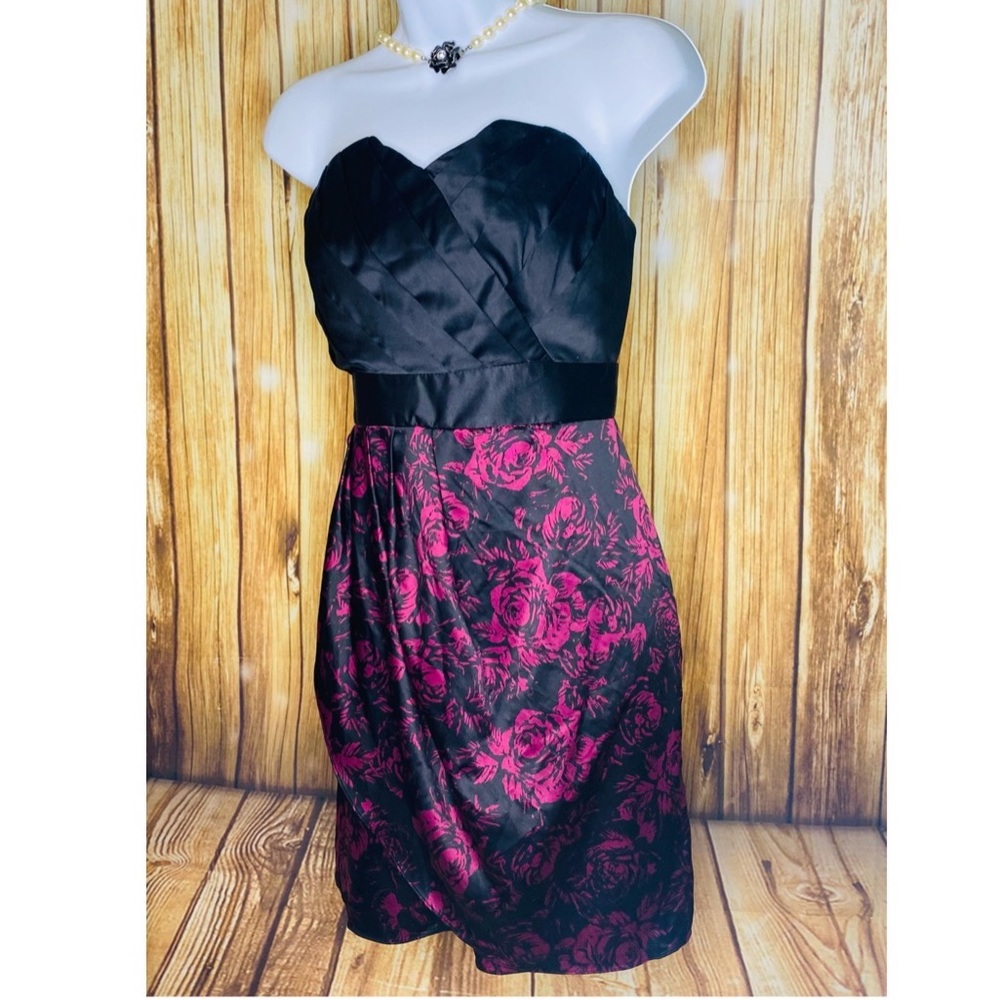 Black and purple semi formal dress